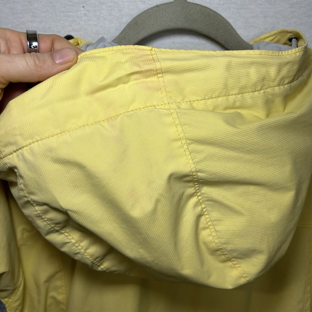 Columbia Windbreaker Light Jacket Women's XL Yellow Hooded - Picture 10 of 11